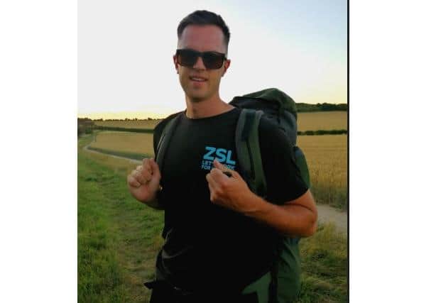 Simon is taking on the Icknield Way trail to raise money for ZSL