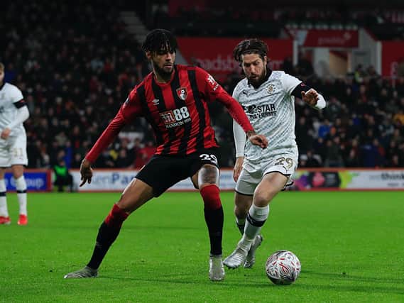 Jacob Butterfield on his last start for Luton under Graeme Jones at Bournemouth