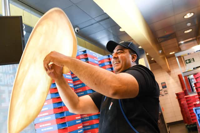 Domino's celebrates 35 years at its first store in Luton