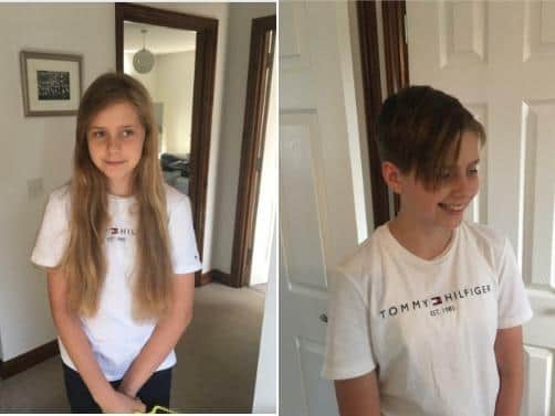 Mieke had 17 inches cut off to raise money for charity