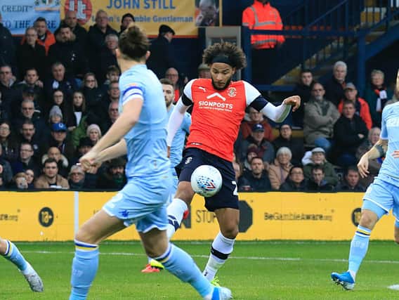 Izzy Brown during his time with Luton last season