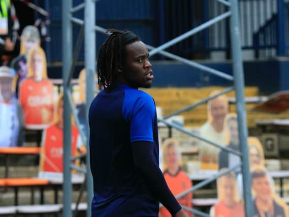 Peter Kioso makes his debut for Luton this evening
