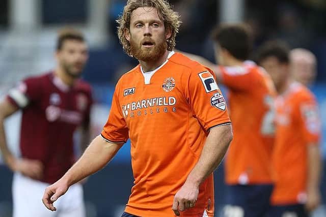 Craig Mackail-Smith in action for Luton Town
