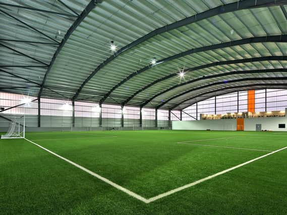 How the inside of the air dome that Luton Town want to build might look