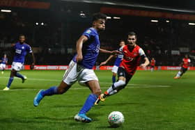 James Justin in action for Leicester City against Luton last season