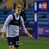 On-loan Leicester midfielder Kiernan Dewsbury-Hall warms up at the New Den
