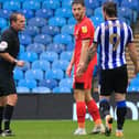 Referee Geoff Eltringham sent off Sheffield Wednesday's Joost van Aken at the weekend
