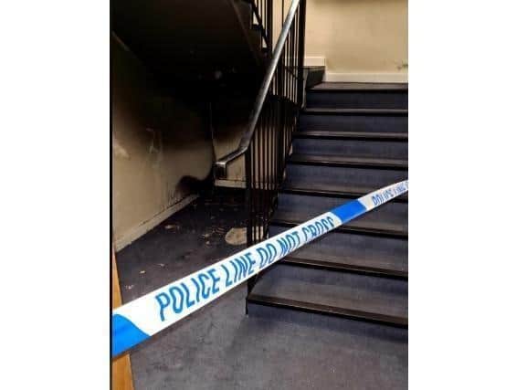Police and fire service working together to find culprits. Photo: BFRS