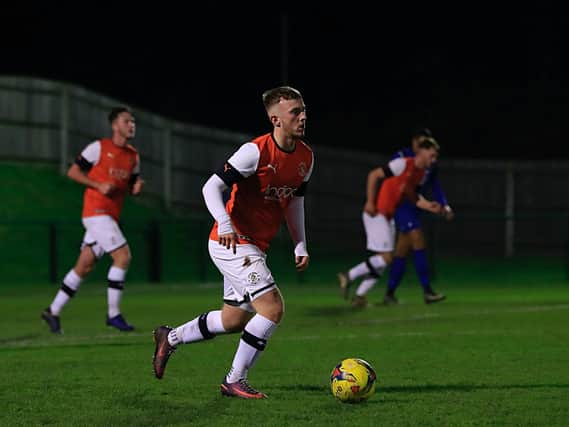 Jake Peck was on target for the Hatters U21s against Charlton