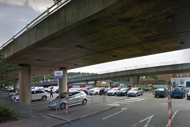 The Vicarage Street car park is located beneath the fly over, and accessible via Lea Road