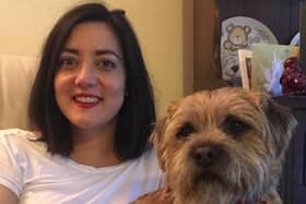 Luton North MP Sarah Owen and her dog