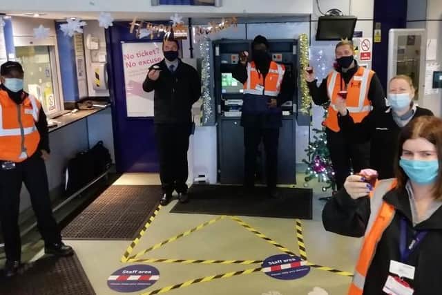 Staff at Luton Airport Parkway celebrate station's 21st birthday