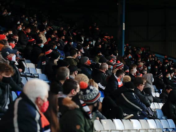 Luton had 2,000 fans back inside Kenilworth Road once more on Saturday