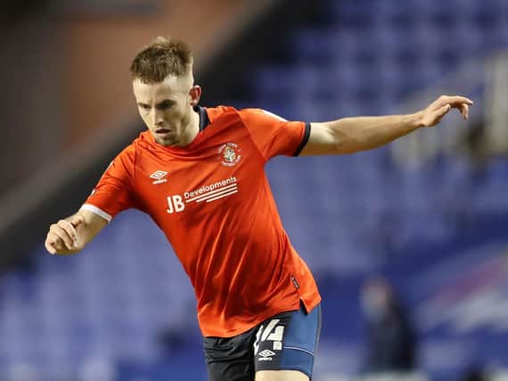 Rhys Norrington-Davies came on at half time during Luton's 2-1 defeat to Reading