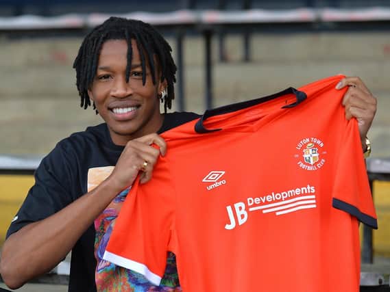 Gabriel Osho signed for Luton Town back in November