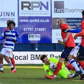 Danny Hylton saw this opportunity saved against Reading on Saturday