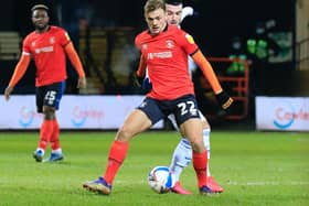 Town's on-loan midfielder Kiernan Dewsbury-Hall in action against QPR on Tuesday night