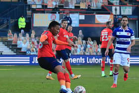 Gabriel Osho clears the danger against former club Reading on Saturday