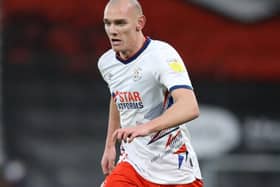 Kal Naismith in action on his debut for the Hatters against Bournemouth