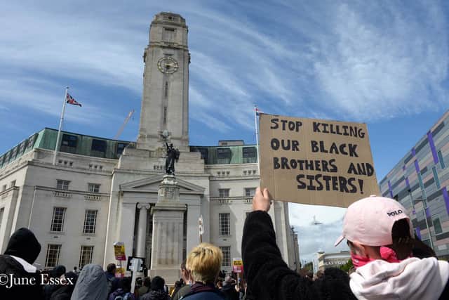 Last year's Black Lives Matter protest in Luton