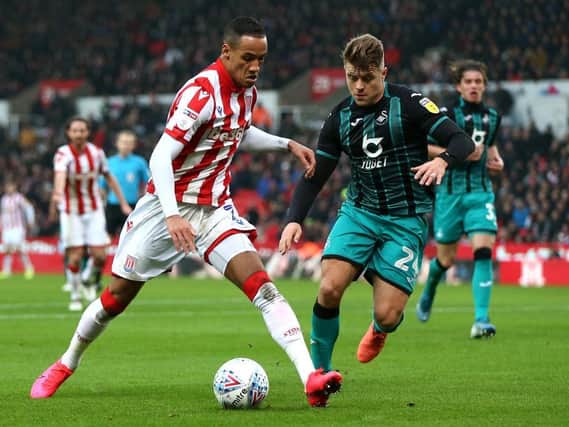Stoke City forward Tom Ince has joined Luton