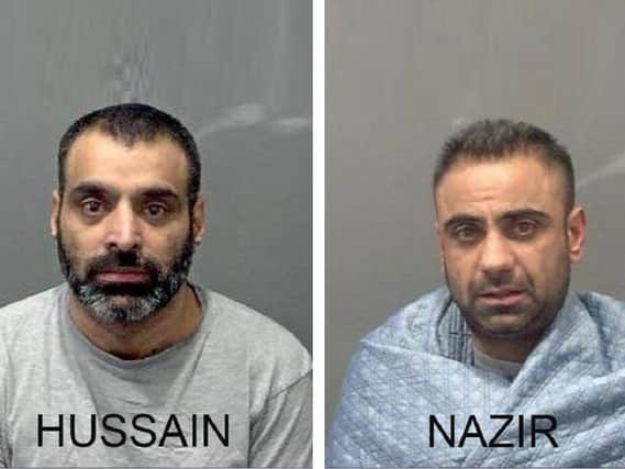 Hussain (left) and Nazir (right)