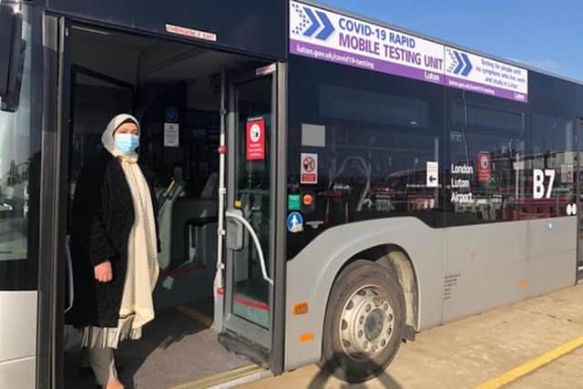 The shuttle bus is out-of-use while Luton Airport's passenger numbers remain low