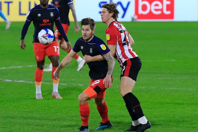 Hatters striker James Collins