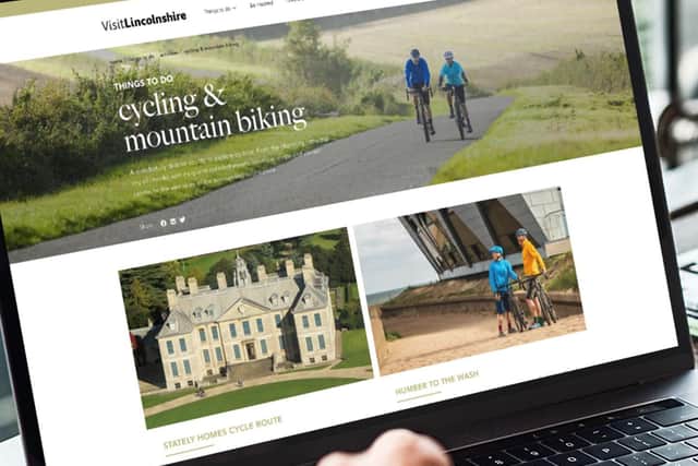 The new Visit Lincolnshire website.