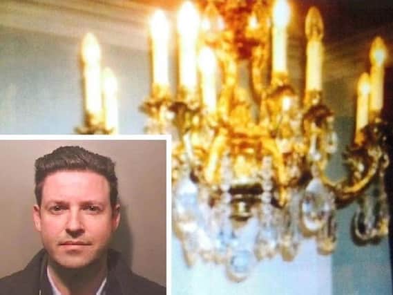 Anthony McGrath (inset) staged a fake burglary at the Luton Hoo estate
