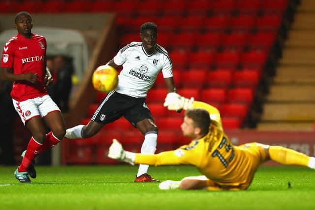 Elijah Adebayo has an effort for Fulham U23s against Charlton