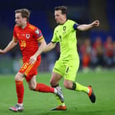 Joe Morrell in action for Wales last night