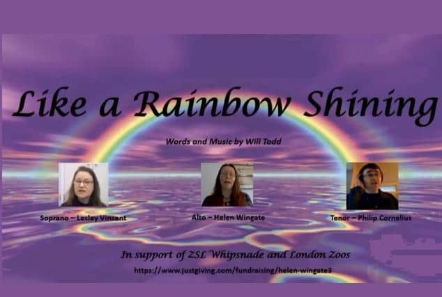 They have recorded 'Like a Rainbow Shining' to raise money for ZSL