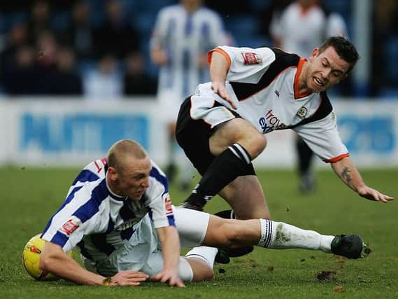 Keith Keane in action for the Hatters