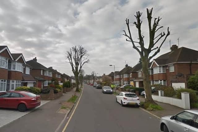 The woman was found in Halfway Avenue