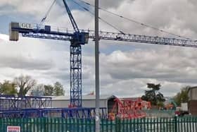 The previous tower crane at the site (taken in 2018)