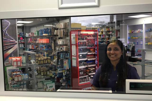 Makans Pharmacy has installed a screen to protect staff during coronavirus pandemic