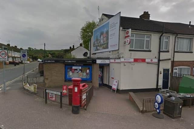 The assailants are believed to have fled down Hayhurst road (left) after the robbery