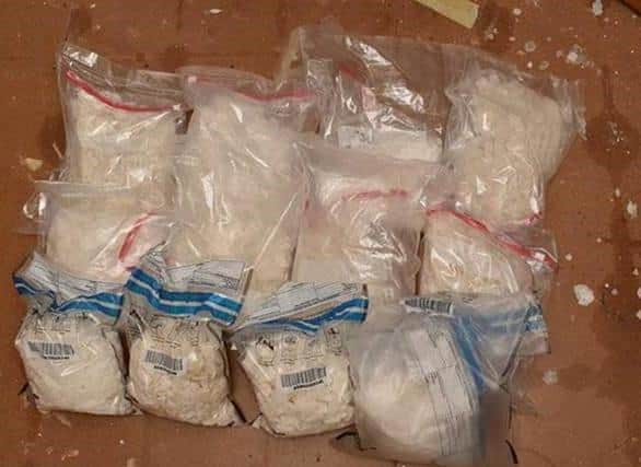 Part of the 40kg cocaine stash seized by police
