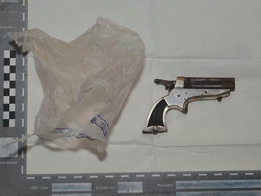 The forces Boson guns and gangs team recovered two handguns from the chest of drawers