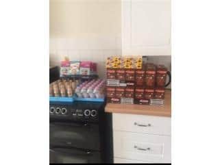 Some of the items Steph has been delivering to residents