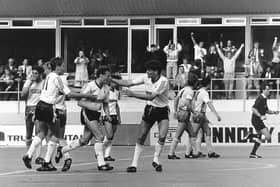Danny Wilson takes the plaudits after scoring from the spot against Norwich City back in May 1989