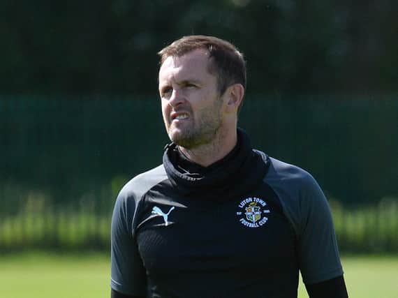 Nathan Jones takes training at the Brache once more
