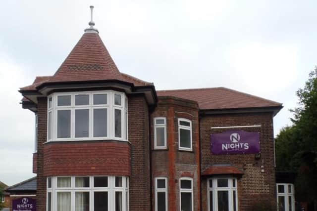 The ex-Royal Naval Club on Crawley Green Road