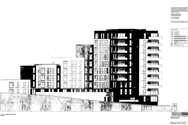 A view of the proposed building