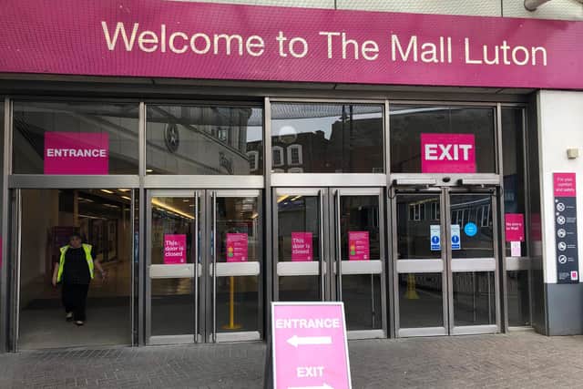 Shoppers will have to follow a new one way system in The Mall Luton