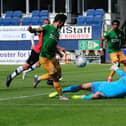 Simon Sluga makes a crucial save from Sean Maguire as Town's game with Preston finished 1-1