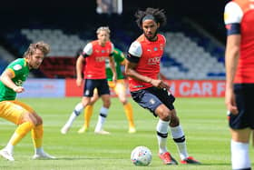 Izzy Brown on the ball for the Hatters against Preston