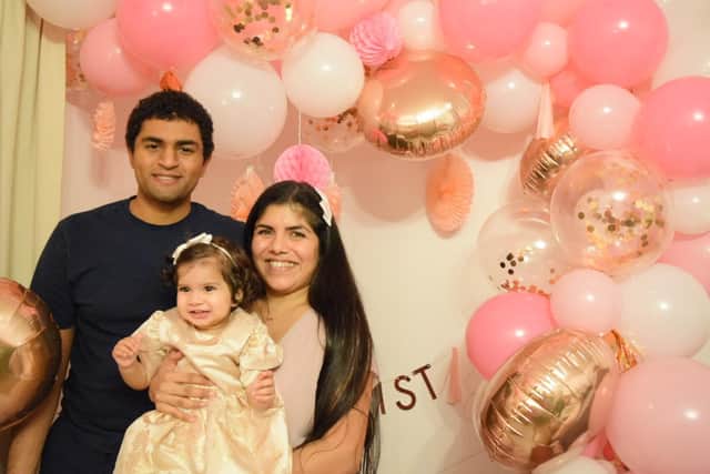 Angeliqua and Haydn Smith from Luton are parents to 20-month-old Isabella