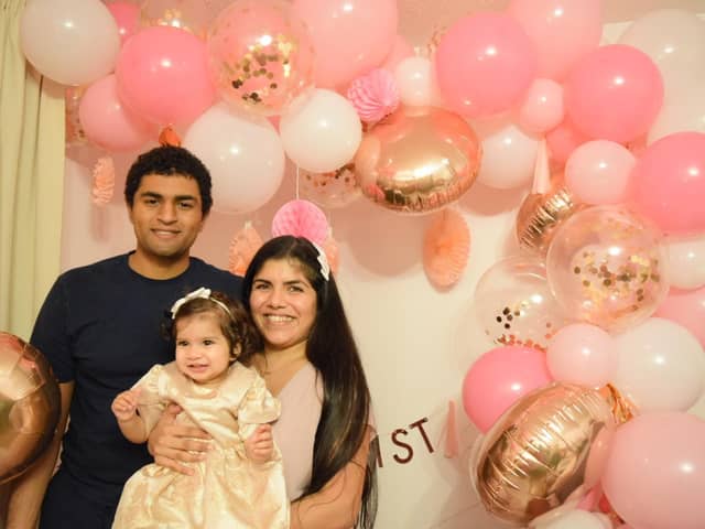 Angeliqua and Haydn Smith from Luton are parents to 20-month-old Isabella